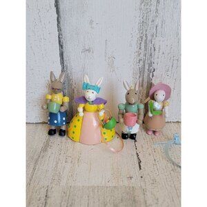 Easter Bunny girl woman dress vintage variety mini ornament Xmas